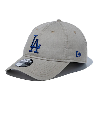ニューエラ（NEW ERA）キャップ 9TWENTY ロサンゼルス・ドジャース ウォッシュドコットン ペブル×ブルー Mサイズ 14525133 おしゃれ
