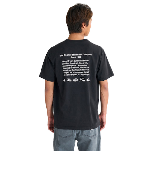 クイックシルバー（Quiksilver）DNA HISTORY PIGMENT ST 半袖Tシャツ 25SPQST251014BLK
