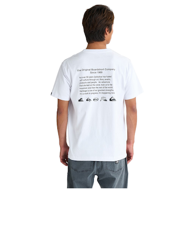 クイックシルバー（Quiksilver）DNA HISTORY PIGMENT ST 半袖Tシャツ 25SPQST251014WHT