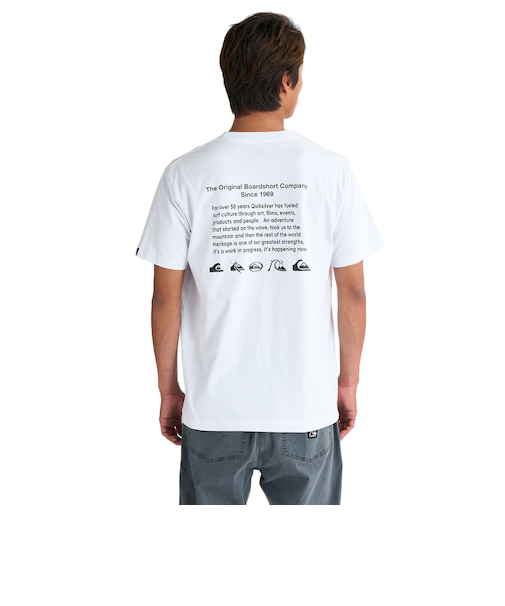 クイックシルバー（Quiksilver）DNA HISTORY PIGMENT ST 半袖Tシャツ 25SPQST251014WHT