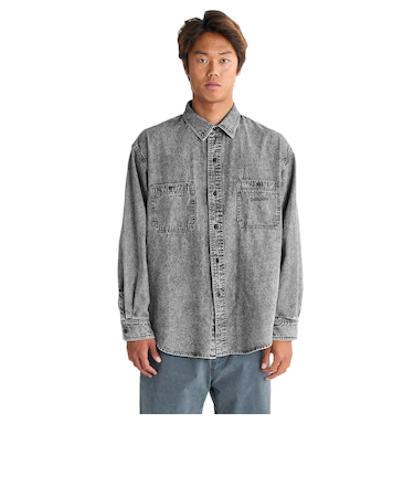 クイックシルバー（Quiksilver）SHORE WASH シャツ ダンガリー 25SPQSH251001BLK