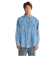 クイックシルバー（Quiksilver）SHORE WASH シャツ ダンガリー 25SPQSH251001BLU