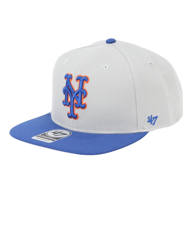 フォーティーセブン(47)キャップ ニューヨーク・メッツ CAPTAIN B-SRSTT16WBP-GY スポーツキャップ ファッション シンプル 日焼け対策