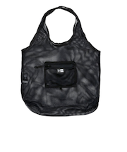 ニューエラ（NEW ERA）エコトートバッグ 黒 22L パッカブル ブラックメッシュ 14521337 肩掛け 手提げ エコバッグ ショッピングバッグ