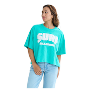 ビラボン（BILLABONG）SURF WIDE クロップド半袖Tシャツ BF01C204 SGN