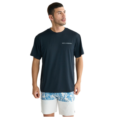 ビラボン（BILLABONG）AIR DRY メッシュ半袖Tシャツ ラッシュガード BF01A855 BLK