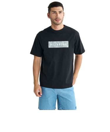 ビラボン（BILLABONG）UNITED ロゴ半袖Tシャツ BF01A206 BLK