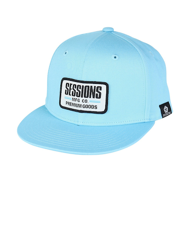 セッションズ（SESSIONS）ワッペンBBキャップ 青 25080289 SAX スポーツキャップ ファッションおしゃれ カジュアル シンプル 日焼け対策