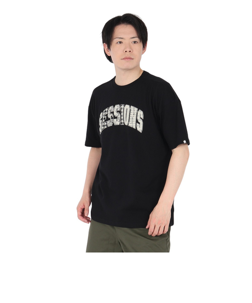 セッションズ（SESSIONS）クラフト ロゴ 半袖Tシャツ 257223 BLK
