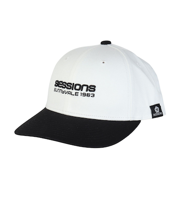 セッションズ（SESSIONS）カラースキームキャップ 白 黒 25080288 BLK スポーツキャップ ファッションおしゃれ カジュアル シンプル 日焼け…