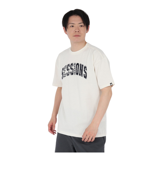 セッションズ（SESSIONS）クラフト ロゴ 半袖Tシャツ 257223 WHT