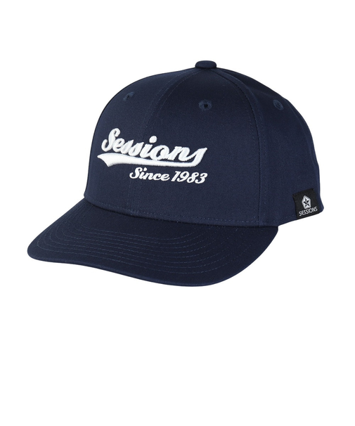 セッションズ（SESSIONS）カレッジロゴキャップ 紺 25080287 NVY スポーツキャップ ファッションおしゃれ カジュアル シンプル 日焼け対策