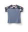 アドミラル（Admiral）テニスウェア バックスリットフラワーTシャツ ATLA513-BLU