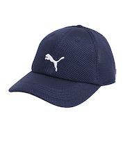 プーマ（PUMA）帽子 トレーニング メッシュ アジアフィット キャップ 紺 02657102 プーマキャット エアメッシュ 吸汗速乾 汗止めバンド