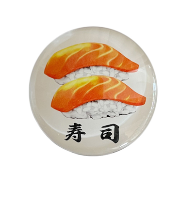 ギャラデザインファクトリークリスタルマグネット 寿司 サーモン 5590