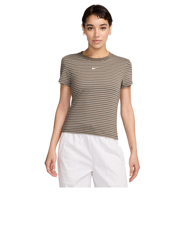 ナイキ（NIKE）スポーツウェア チル ニット スリム ストライプド Tシャツ HF9525-233