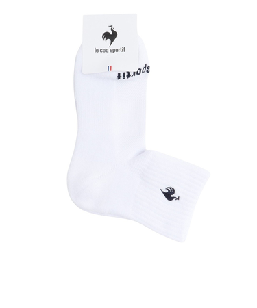 ルコックスポルティフ（lecoqsportif）テニス ショート ソックス LN5SSO10U WHNV