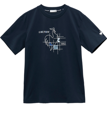 ルコックスポルティフ（lecoqsportif）テニスウェア ヘランカサンスクリーン半袖Tシャツ LT5SHT01M NV00