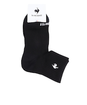 ルコックスポルティフ（lecoqsportif）テニス ショート ソックス LN5SSO10U BKWH