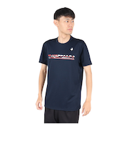 ルコックスポルティフ（lecoqsportif）テニスウェア トリコロールプリントゲームシャツ LN4FHT90M NV00