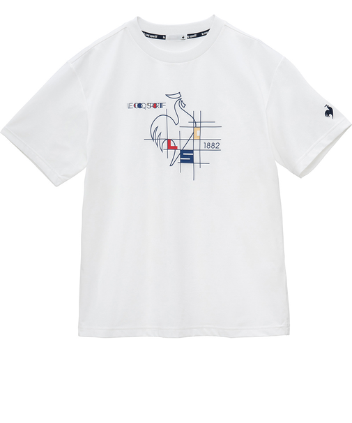 ルコックスポルティフ（lecoqsportif）テニスウェア ヘランカサンスクリーン半袖Tシャツ LT5SHT01M WH00