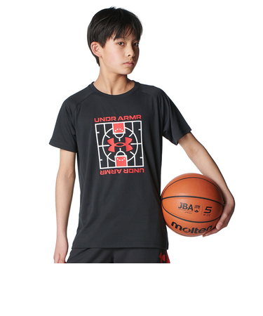 アンダーアーマー（UNDER ARMOUR）バスケットボールウェア ジュニア テック ロゴ ショートスリーブ Tシャツ 6001286 002