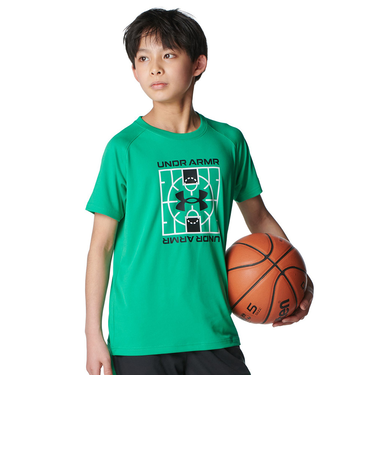 アンダーアーマー（UNDER ARMOUR）バスケットボールウェア ジュニア テック ロゴ ショートスリーブ Tシャツ 6001286 340