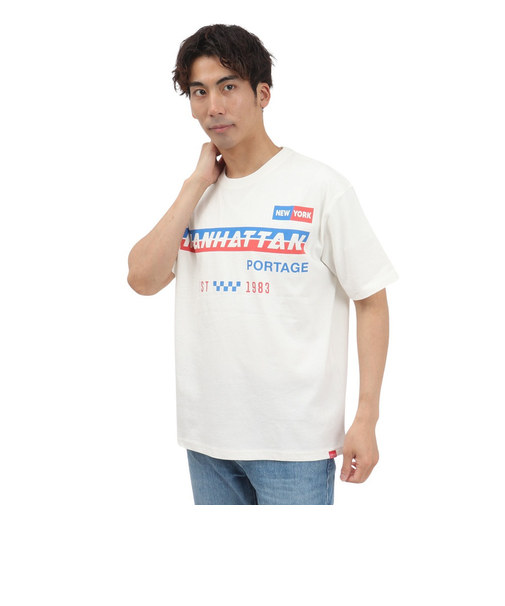 マンハッタンポーテージ（ManhattanPortage）半袖 プリントTシャツ 25SS-MP-M610 WHITE