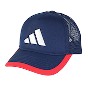 アディダス（adidas）帽子 ジュニア トラッカー キャップ 紺 51-54cm KCE28-JL5171 スポーツキャップ メッシュ 子供 暑さ対策 日差…
