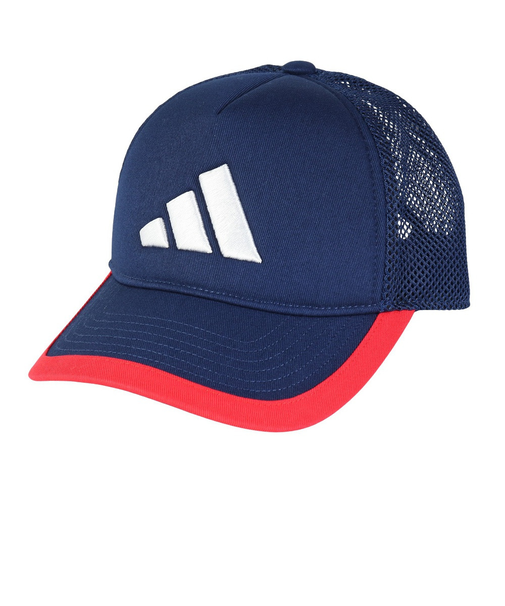 アディダス（adidas）帽子 ジュニア トラッカー キャップ 紺 51-54cm KCE28-JL5171 スポーツキャップ メッシュ 子供 暑さ対策 日差…