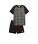 プーマ（PUMA）ボーイズ TAD ESS ポリ AOP Tシャツ & ショーツ 上下セット 687812 01 BLK