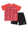 プーマ（PUMA）ボーイズ TAD ESS ポリ AOP Tシャツ & ショーツ 上下セット 687812 15 RED