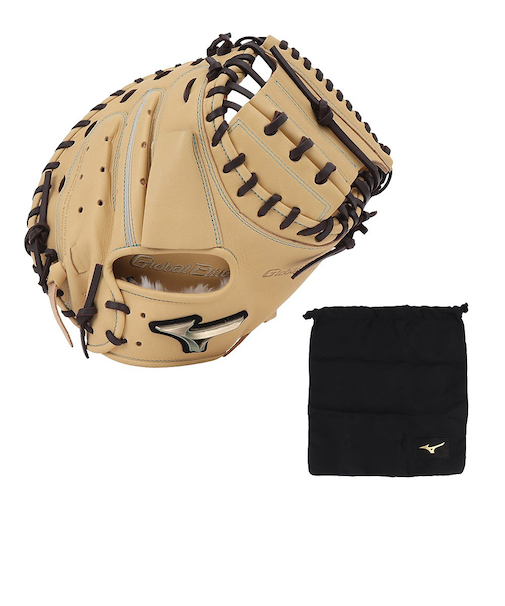 ミズノ（MIZUNO）少年軟式用グラブ 捕手用 野球グローブ ジュニア キャッチャーミット 木下拓哉モデル 1AJCY31100 8066