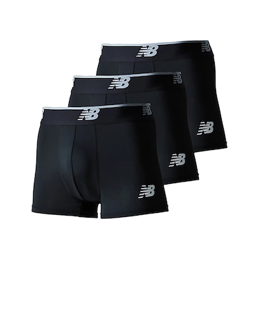 ニューバランス（new balance）下着 メッシュボクサー 3インチ前閉じ 3枚組 黒 S-Lサイズ LAU13048BKK 肌着 アンダーウェア パンツ…