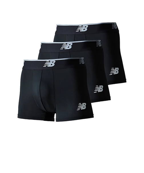 ニューバランス（new balance）下着 メッシュボクサー 3インチ前閉じ 3枚組 黒 S-Lサイズ LAU13048BKK 肌着 アンダーウェア パンツ…
