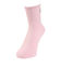 靴下 無地クルー丈 ワンポイントソックス ピンク 22-24cm 3197001 ソックス クルーソックス カジュアル キャラクター