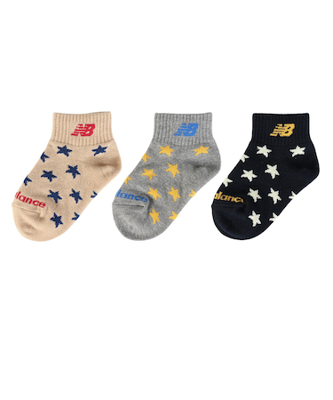 ニューバランス（new balance）靴下 ボーイズ 3Pソックス 13-19cm LAS55648AS2 子供 ソックス 3足セット