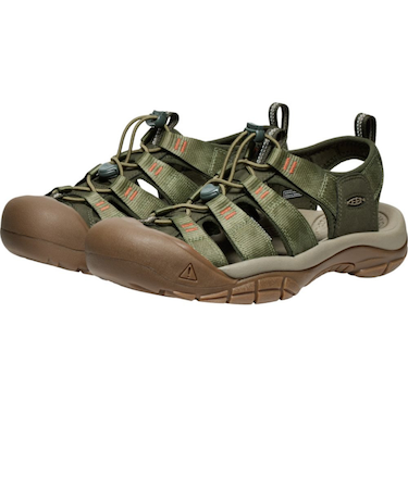 キーン（KEEN）ストラップサンダル ニューポート エイチツー グリーン ブラウン 1030135 レジャー アウトドア 軽量 フィット感 水陸両用 旅行