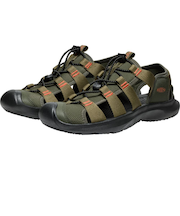 キーン（KEEN）ストラップサンダル シーニック エイチツー カーキ 1030387 レジャー アウトドア 軽量 フィット感 水陸両用 旅行 快適 速乾性