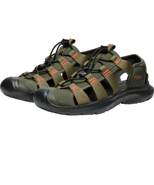 キーン（KEEN）ストラップサンダル シーニック エイチツー カーキ 1030387 レジャー アウトドア 軽量 フィット感 水陸両用 旅行 快適 速乾性