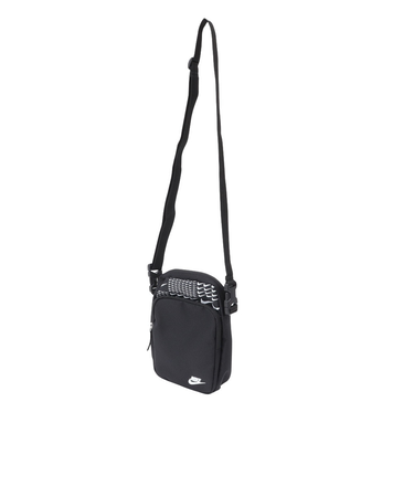 ナイキ（NIKE）ヘエイテージクロスボディバッグ 黒 4L SWSH GRID HJ8359-010 お出かけ 外出 旅行 トラベル ロゴ おしゃれ シンプル