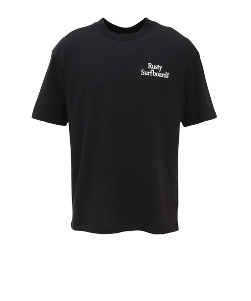 ラスティ（RUSTY）フロント ワンポイント半袖Tシャツ 915503BK
