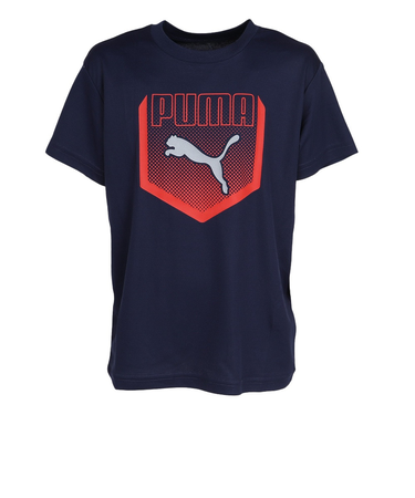 プーマ（PUMA）ジュニア ACTIVE ポリ グラフィックTシャツ 686981 06 NVY