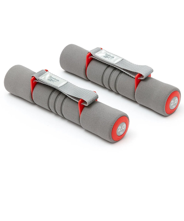 リーボック（REEBOK）ダンベル Fitness ソフトグリップダンベル 2kg 赤 RAWT-11062RD ウエイトトレーニング 2個セット 固定式