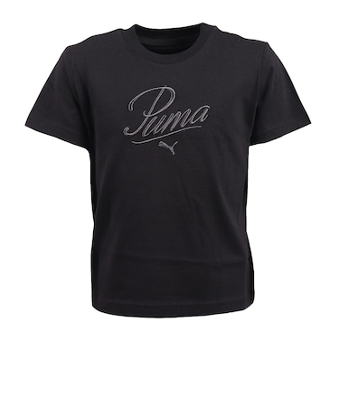 プーマ(PUMA)ジュニア ESS SCRIPT Tシャツ 687892 01 BLK