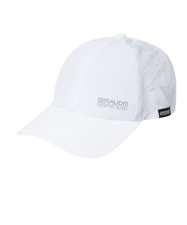 帽子 レーザーカット メッシュキャップ 白 CP5S0001-WA897-GRST WHT 吸汗速乾 リフレクター 接触冷感 通気性