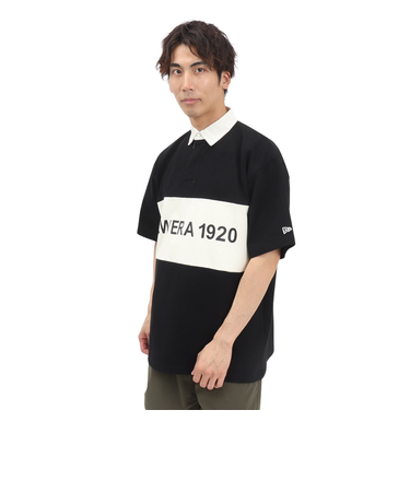 ニューエラ（NEW ERA）半袖 オーバーサイズド ラグビーシャツ NEW ERA 1920 14410041