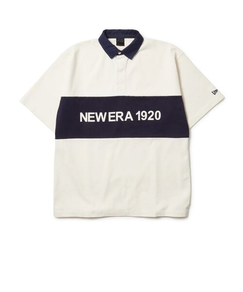 ニューエラ（NEW ERA）半袖 オーバーサイズド ラグビーシャツ NEW ERA