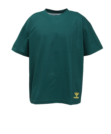 ヒュンメル(hummel)スポーツウェア コットンライク Tシャツ ユニセックス グリーン XB UVカット HAPB4095XB-563