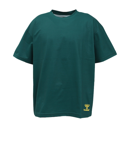 ヒュンメル(hummel)スポーツウェア コットンライク Tシャツ ユニセックス グリーン XB UVカット HAPB4095XB-563